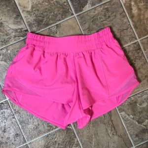 Lululemon hot pink shorts